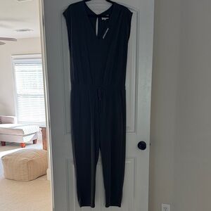 Lou & Gray Dark Green Sleeveless Jumpsuit